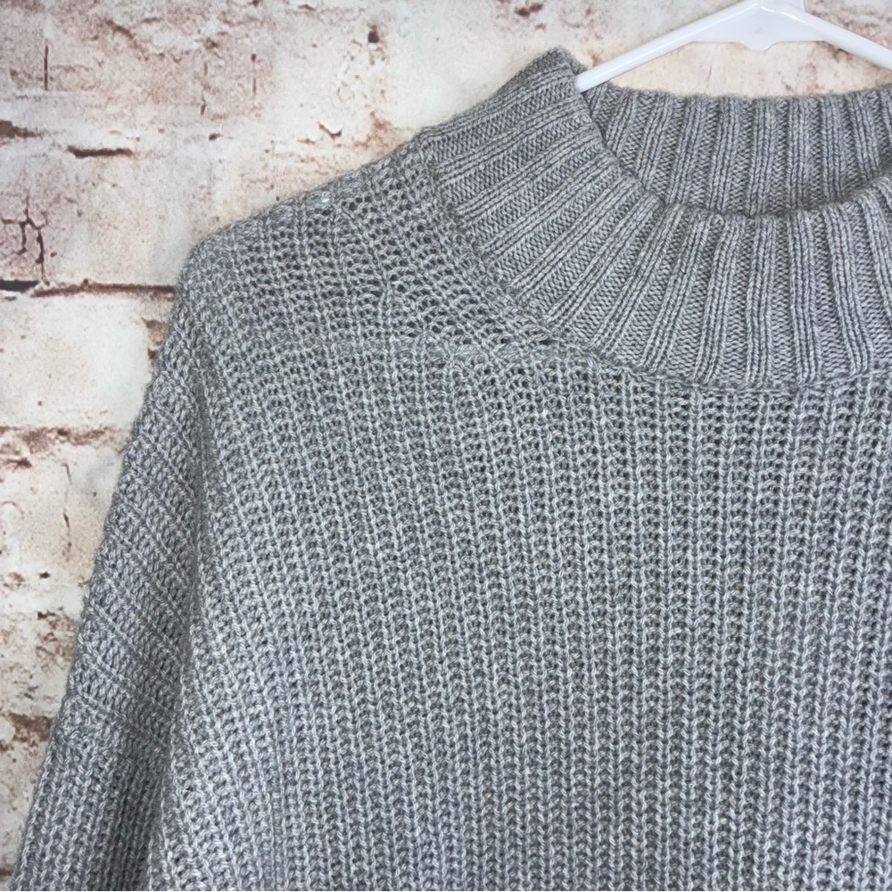 Outerknown Mock Neck Cashmere Blend Sweater Dress  in Gray Size XS NEW - Picture 3 of 7